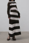 SWAYING/KNIT Mohair Striped Skirt SW212XZ01